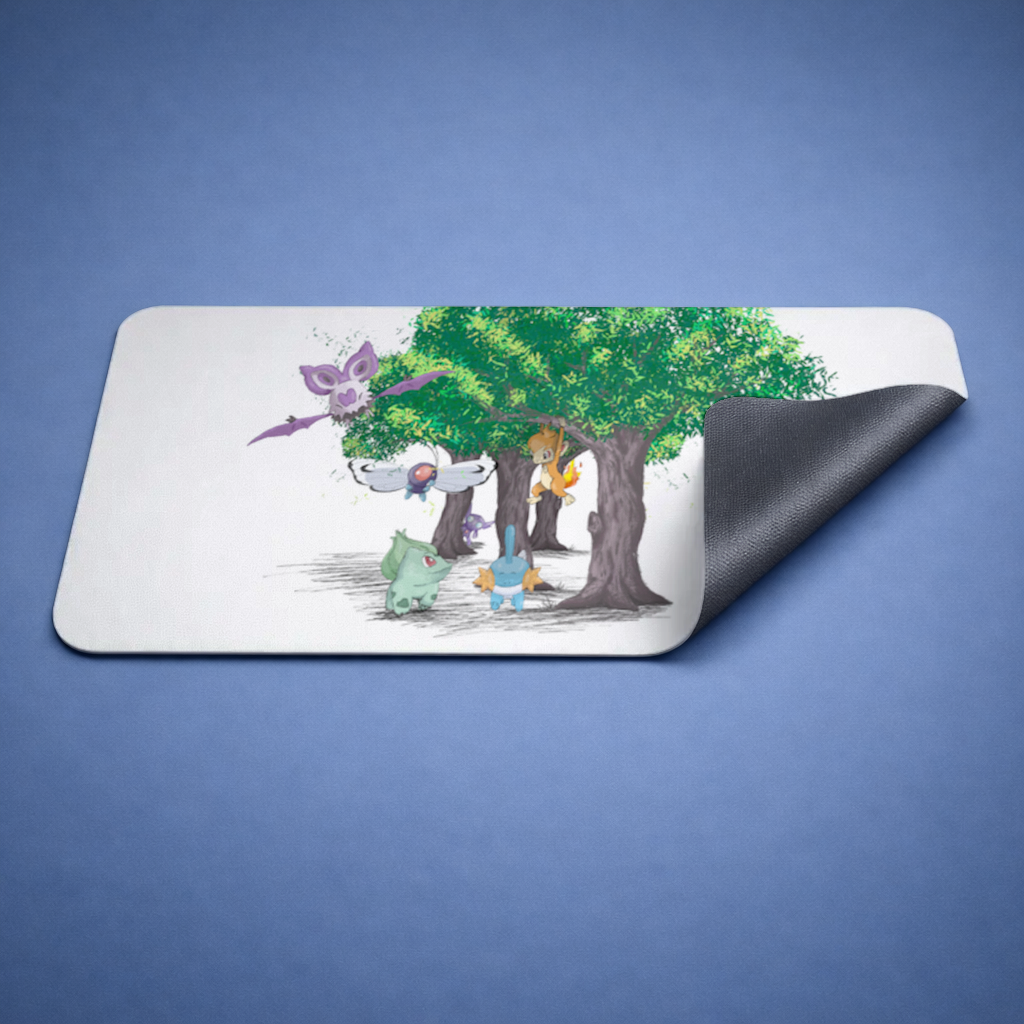 Fanmade Fakemon Characters, happy friends, anime characters Mouse Pad