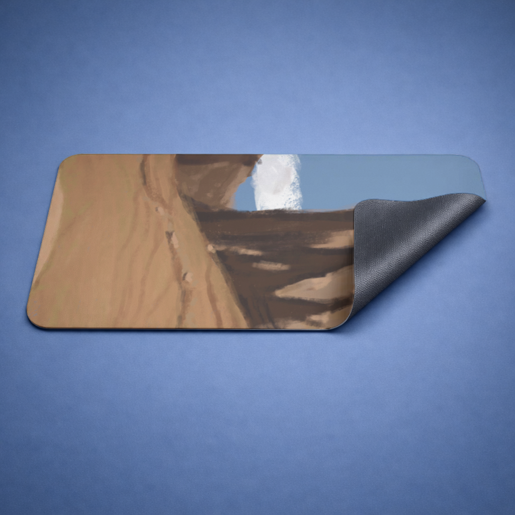 Desert Monolith Stylized Environment Concept Mouse Pad