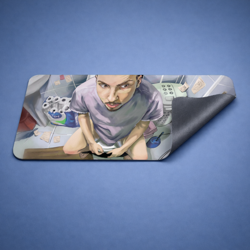 Toilet allegory Mouse Pad