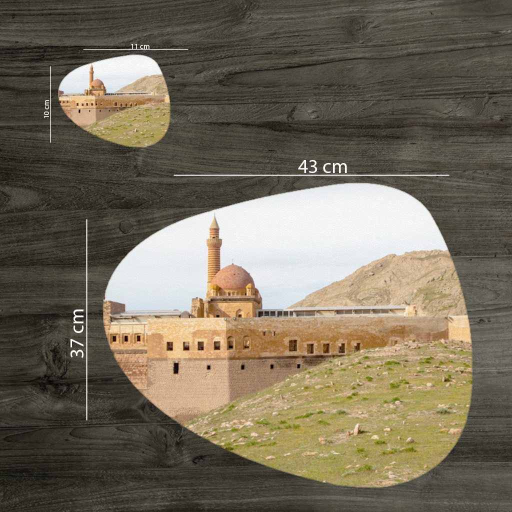 İshak Paşa Sarayı  Doğu Anadolunun Osmanlı Mirası Servis Tabağı Altlığı (12 Adet)