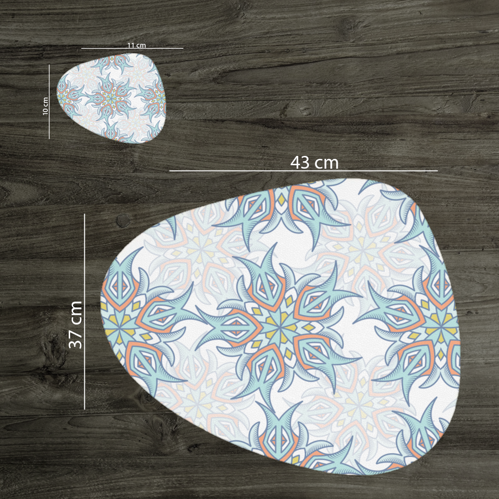 An abstract visual Charger Plate Set  12 Pieces