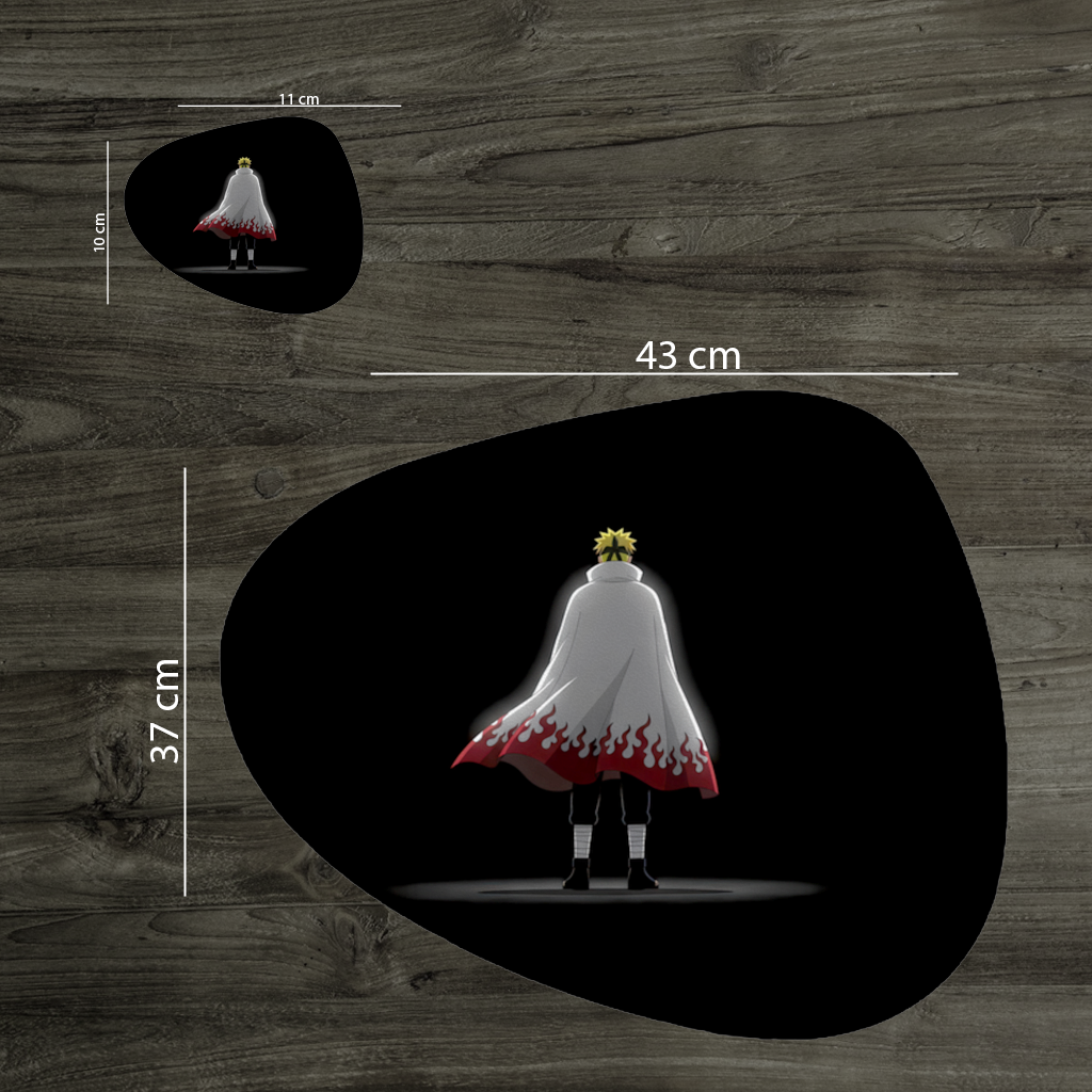 Power from Darkness Naruto Uzumaki Hokage Silhouette Charger Plate Set  12 Pieces