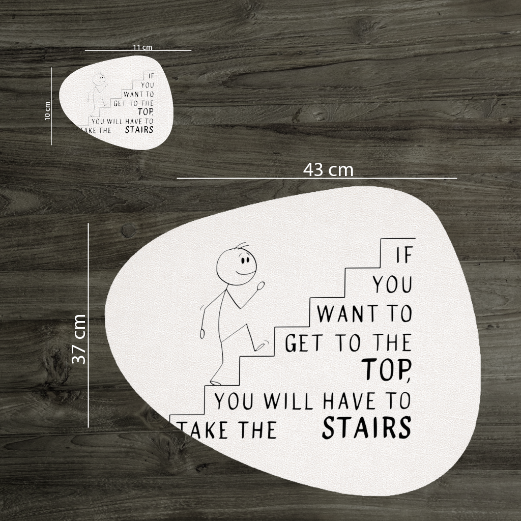 If you want to get to the top, you will have to take the stairs. Charger Plate Set  12 Pieces