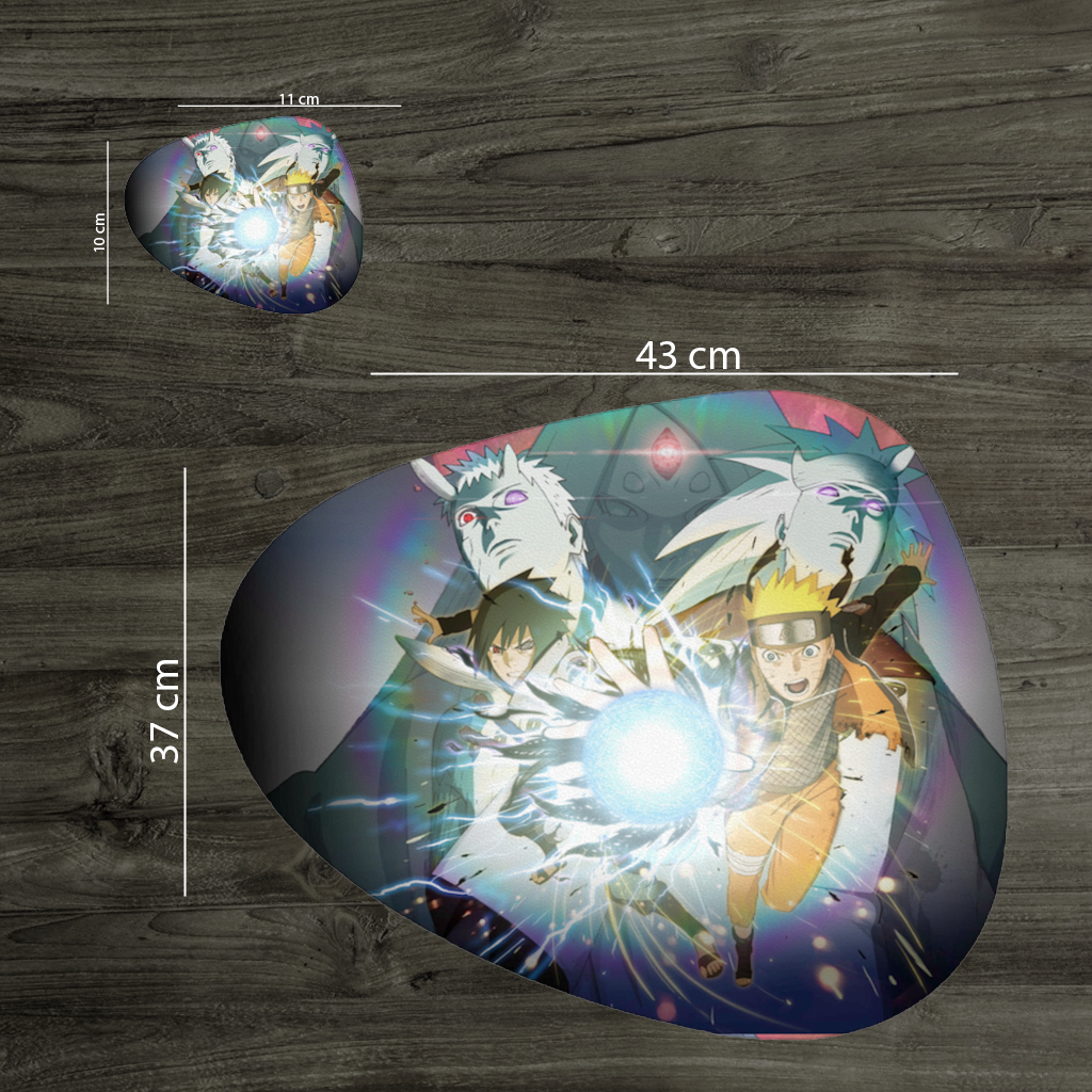 Naruto  Sasuke  Ultimate Rasengan Chidori Clash Charger Plate Set  12 Pieces