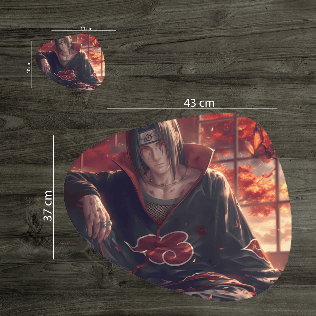Itachi Uchiha  The Crimson Sunset of Sacrifice Charger Plate Set  12 Pieces