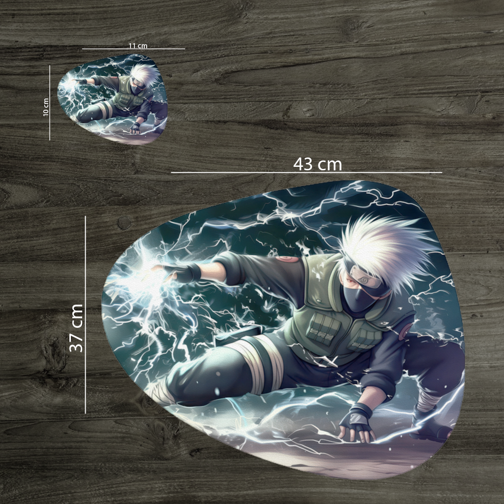 Kakashi Hatake  The Roar of the Lightning Blade Charger Plate Set  12 Pieces