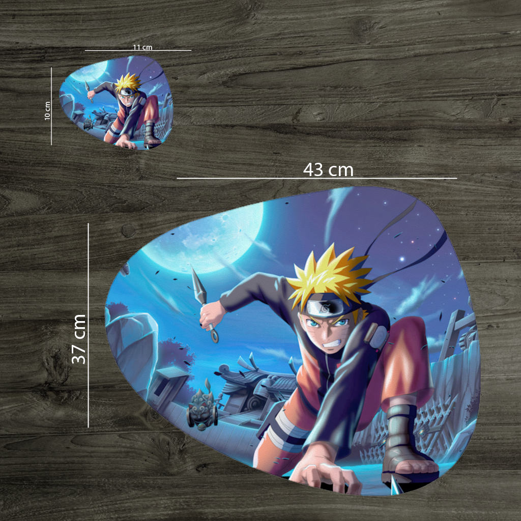 Naruto Uzumaki  Shinobi Strike Under the Moonlight Charger Plate Set  12 Pieces