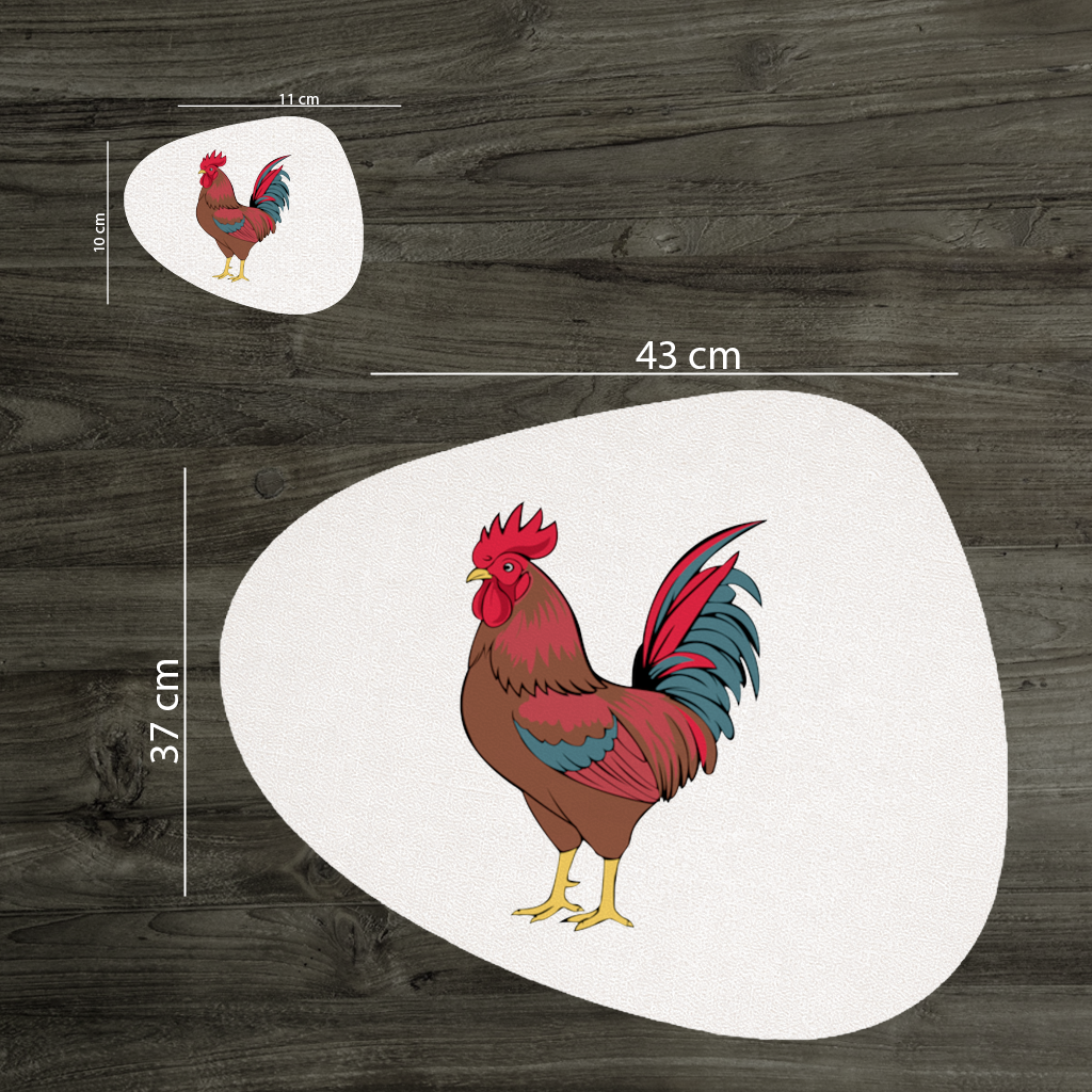 Wilson Lo Siento Retro Grafik Sanatı Servis Tabağı Altlığı (12 Adet)