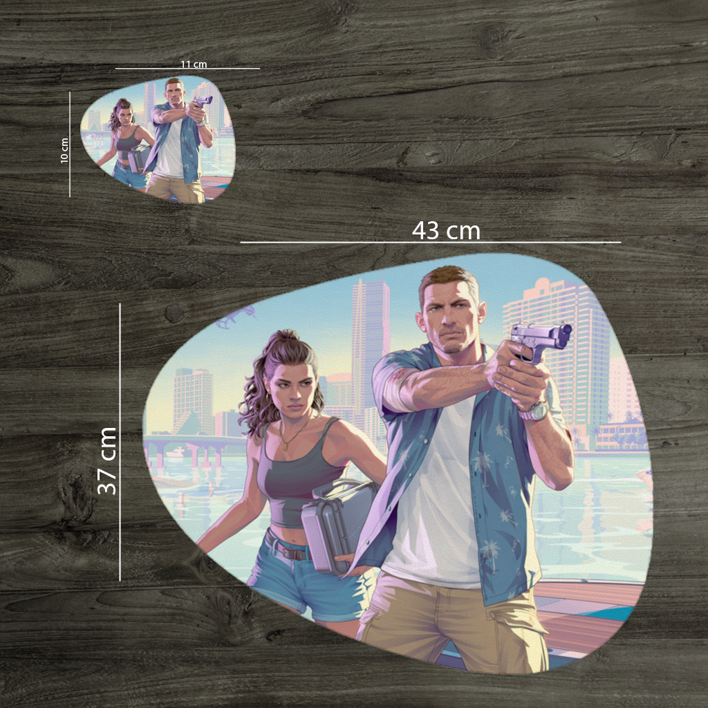 Vice City Showdown  Tropical Heist Duo Charger Plate Set  12 Pieces