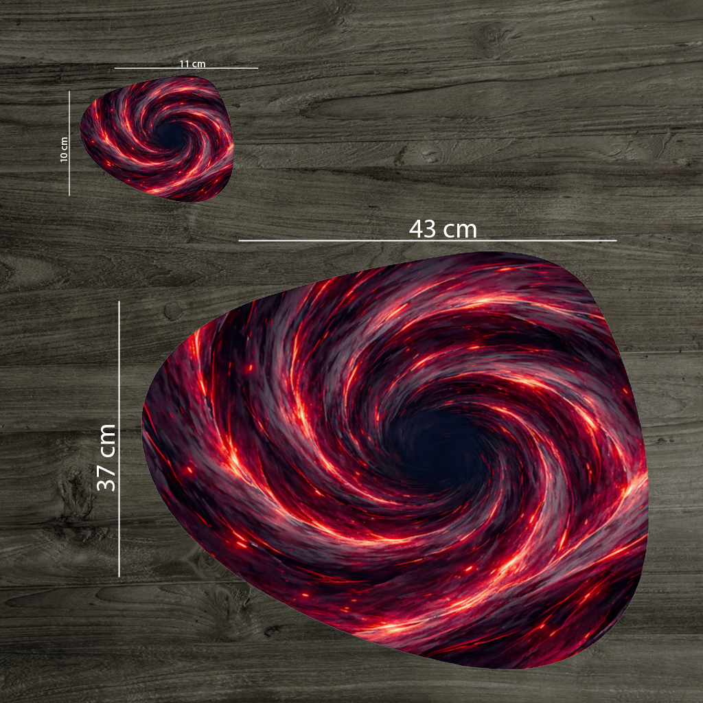 Uchiha Brothers Eternal Black Flames of Amaterasu Charger Plate Set 12 Pieces