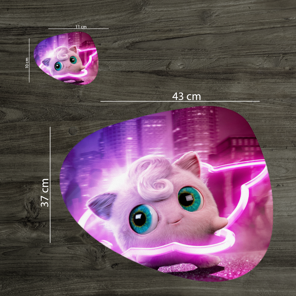 Cyberpunk Pink Fluffy Creature Charger Plate Set  12 Pieces