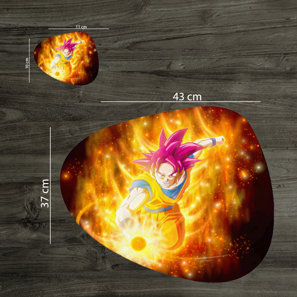 Alevli Pembe Saçlı Savaşçı Servis Tabağı Altlığı (12 Adet)