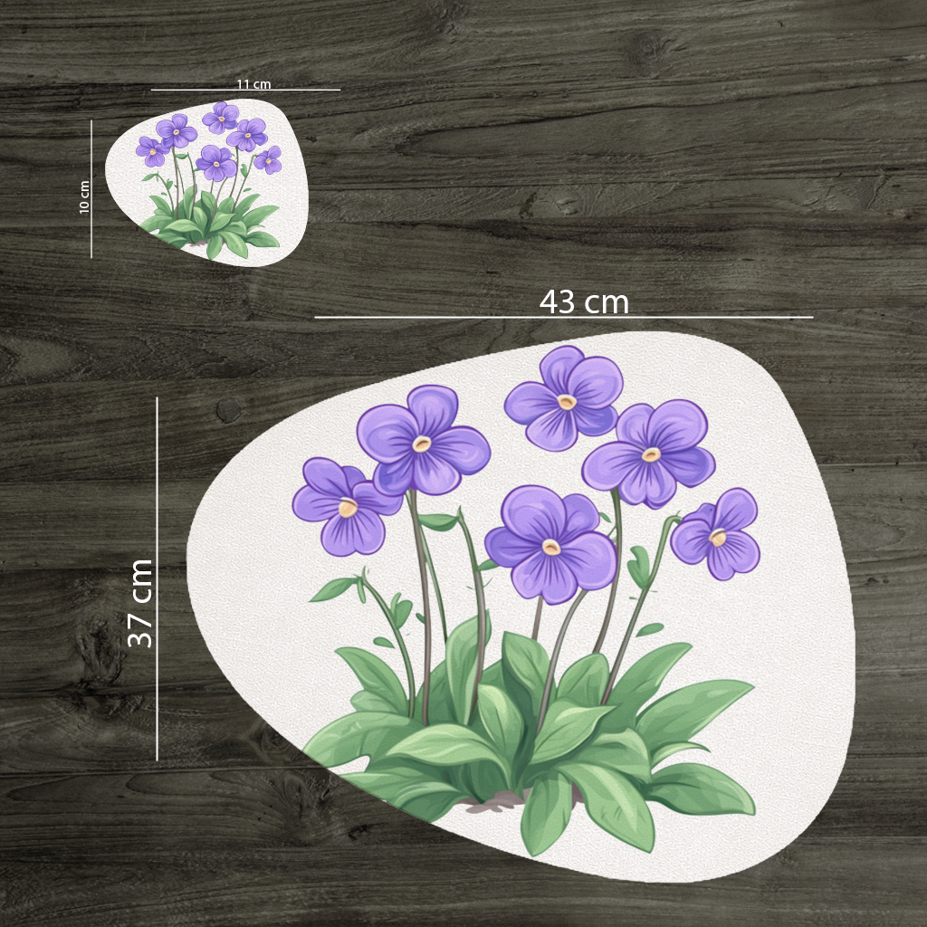 Cottagecore Purple Violets 