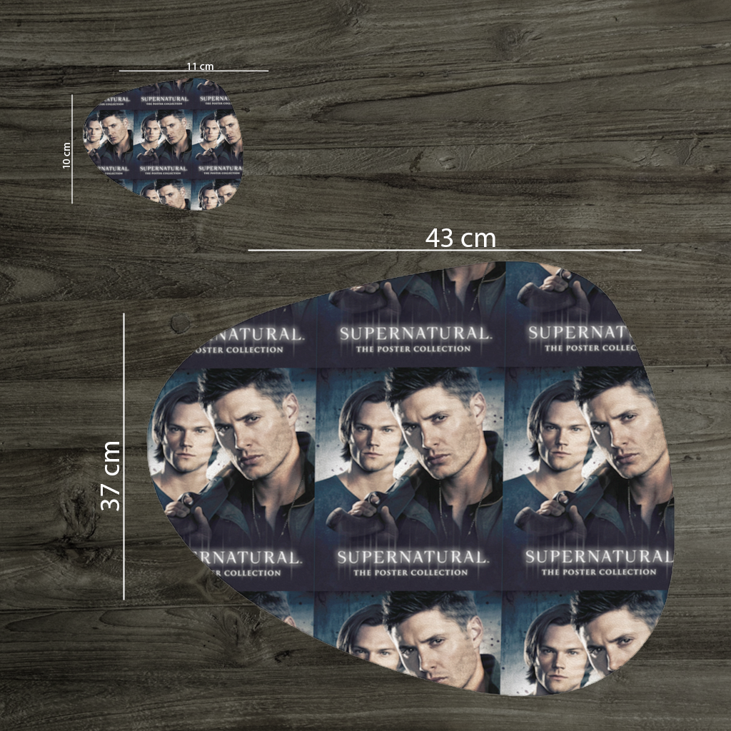 Supernatural Tasarım Servis Tabağı Altlığı (12 Adet)