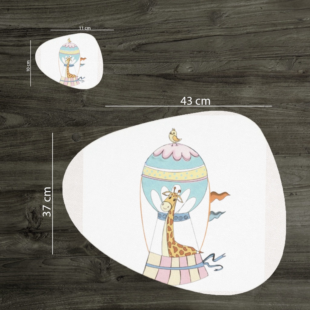 Özgür Zürafa Charger Plate Set  12 Pieces