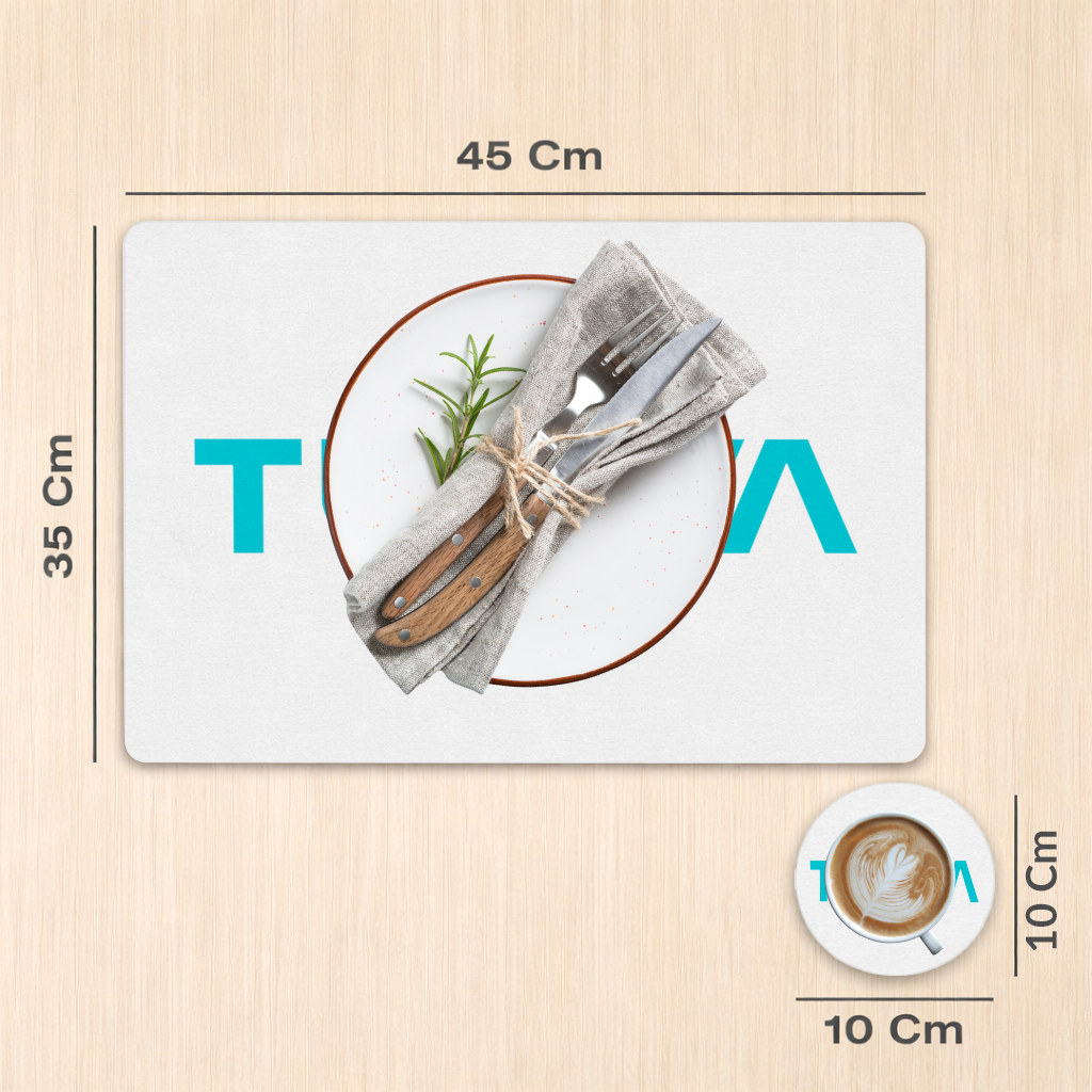 Tügva logo test ürünleri Charger Plate Set  12 Pieces