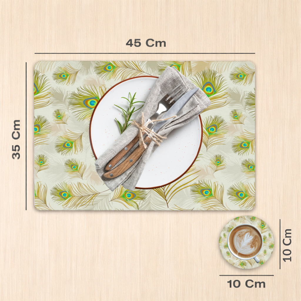 Elegant Peacock Feathers and Exotic Nature Seamless Pattern 