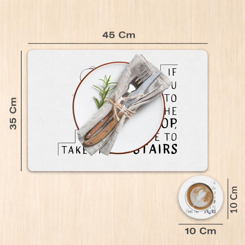 If you want to get to the top, you will have to take the stairs. Charger Plate Set  12 Pieces