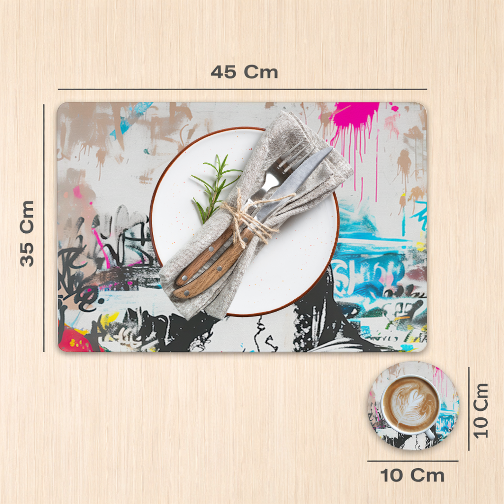 Graffiti Style Modern Mona Lisa Illustration 