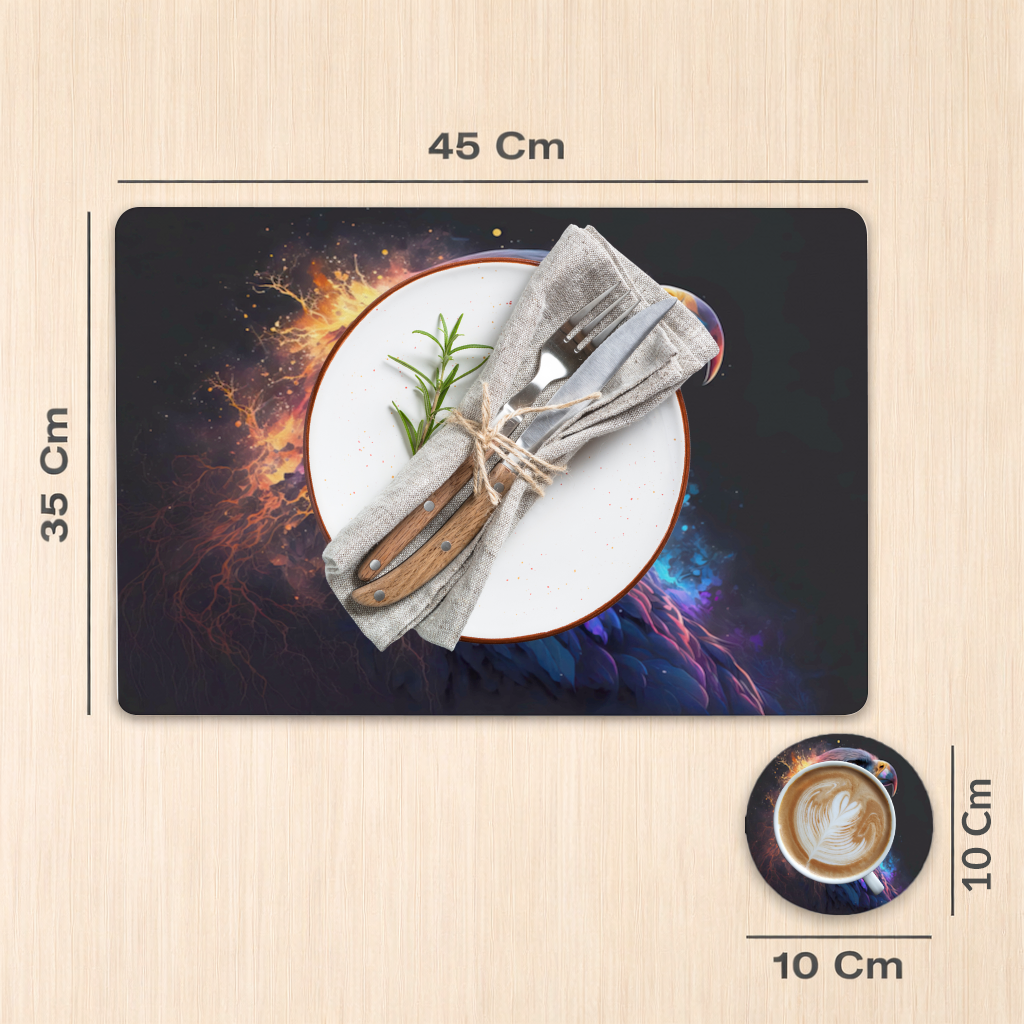 Eagle image  A symbol of strength and freedom. Charger Plate Set  12 Pieces