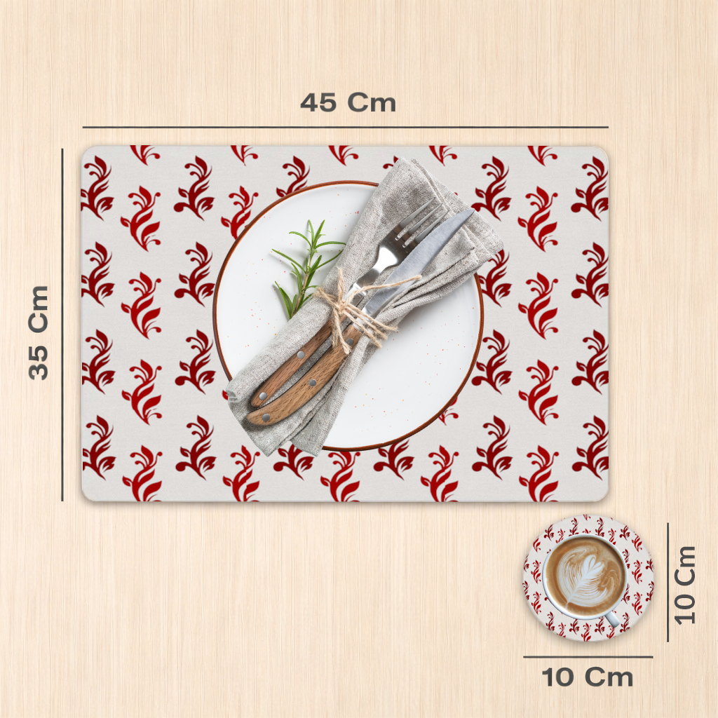 Burgundy Baroque Swirls 