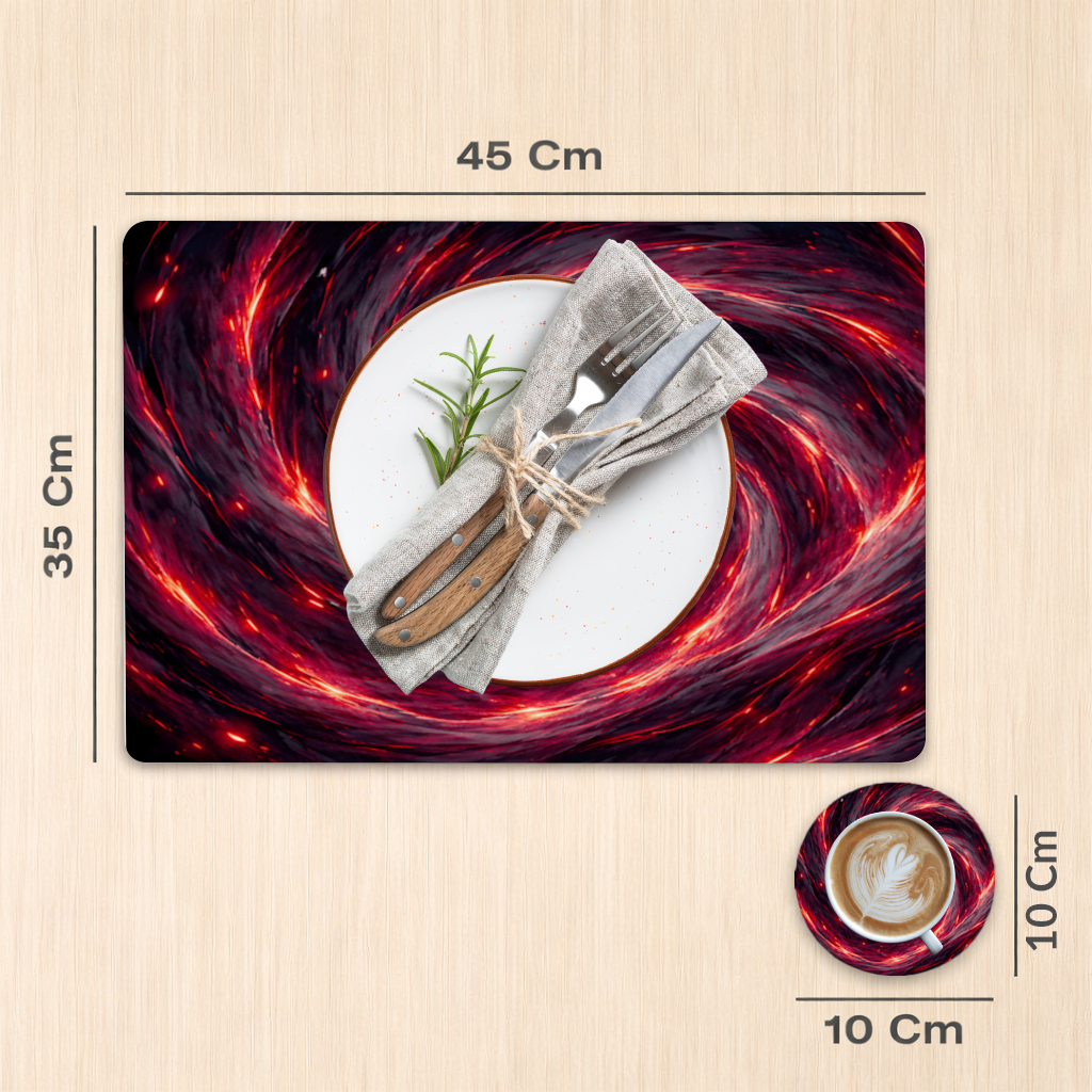 Uchiha Brothers Eternal Black Flames of Amaterasu Charger Plate Set  12 Pieces