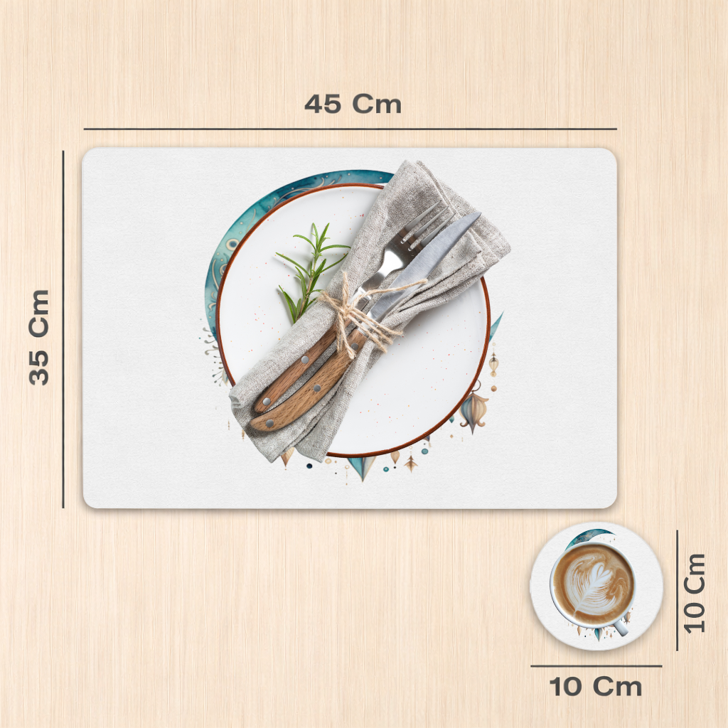 Boho Celestial Sun and Moon Charger Plate Set  12 Pieces