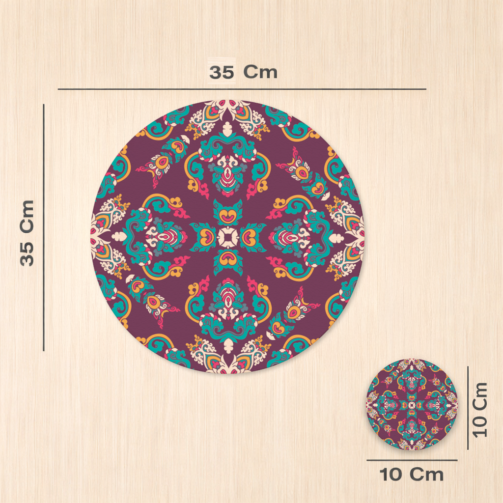 Colorful Ottoman Inspired Mandala Pattern 