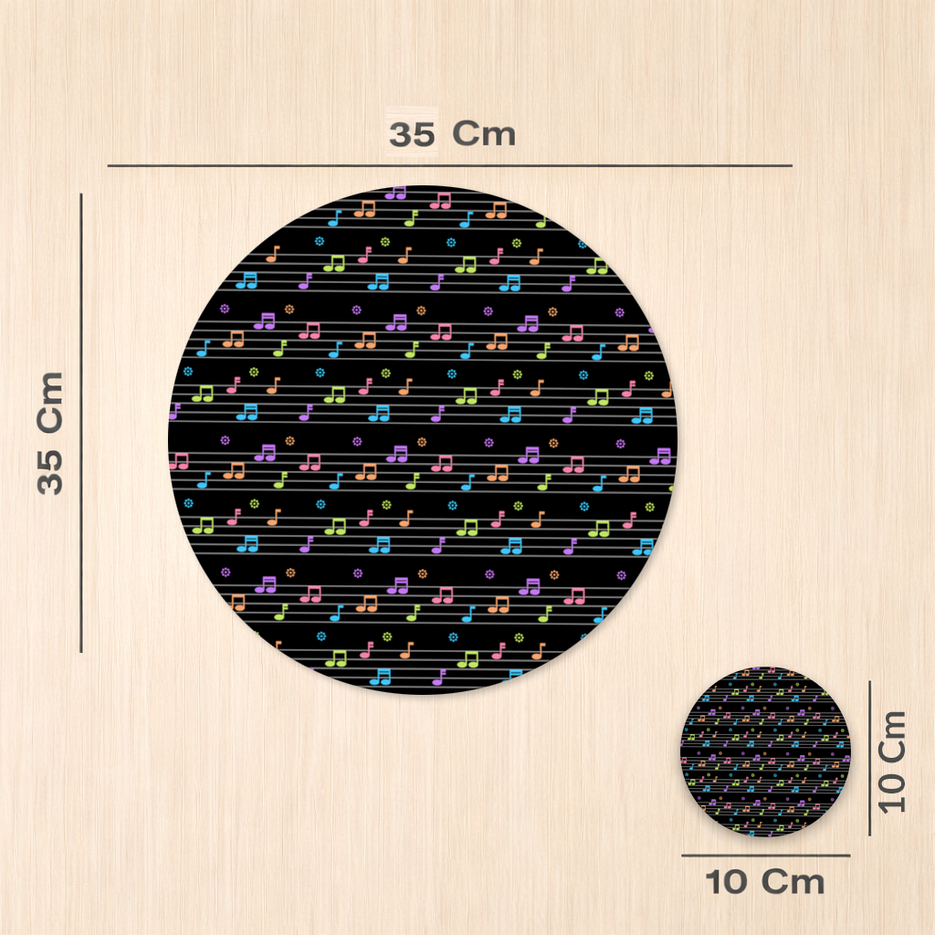 Vibrant Neon Music Notes and Rhythm Seamless Pattern 