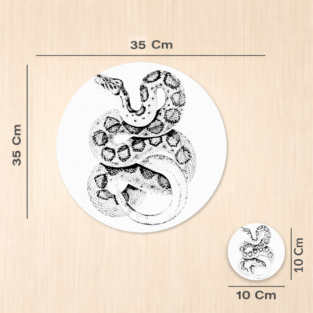 Detailed Vintage Rattlesnake Illustration 