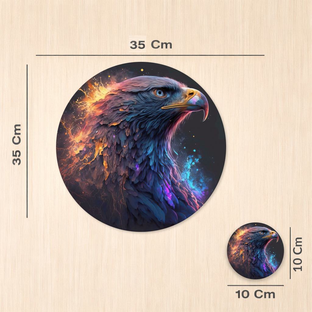 Eagle image  A symbol of strength and freedom. Charger Plate Set  12 Pieces