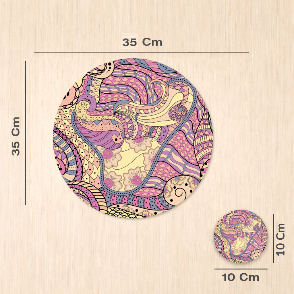 Psychedelic Zentangle Floral 