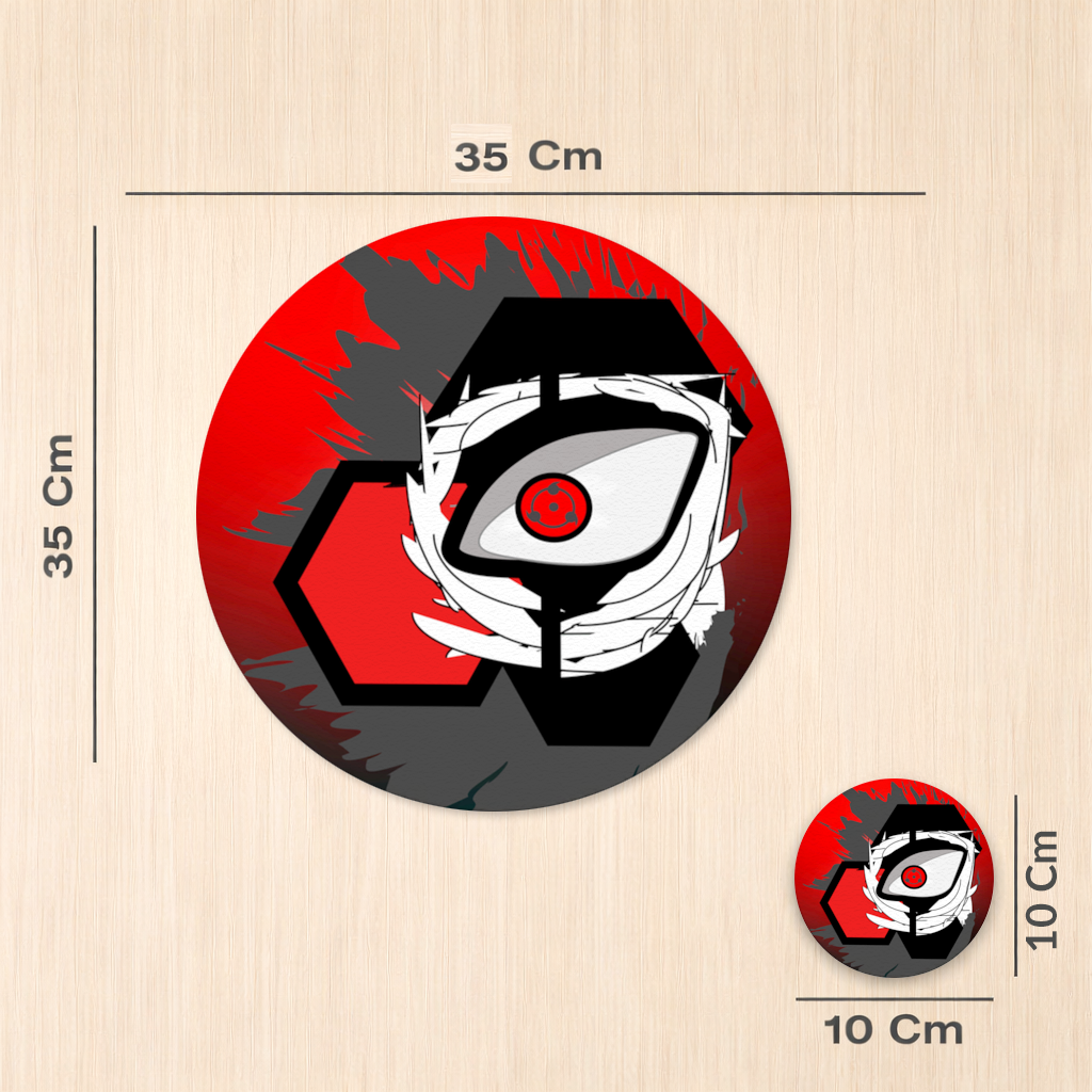 Mystic Red Eye Hexagon Charger Plate Set  12 Pieces