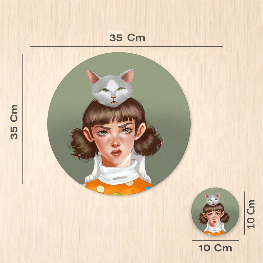 Mood Cat and I Charger Plate Set  12 Pieces