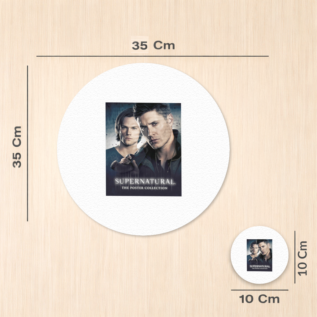Supernatural Tasarım Servis Tabağı Altlığı (12 Adet)