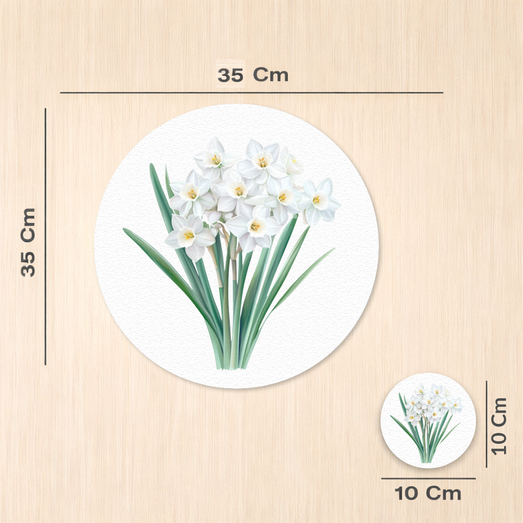 White Daffodil Bouquet Botanical 