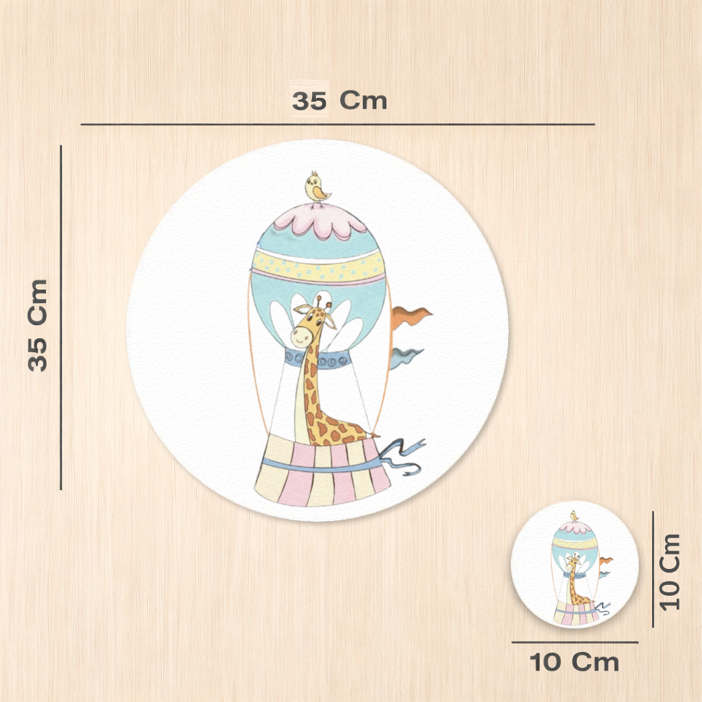 Özgür Zürafa Charger Plate Set  12 Pieces