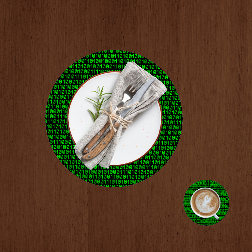 Matrix Style Digital Binary Code Background 