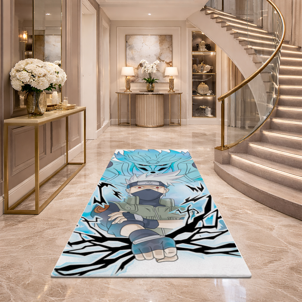 Kakashi Hatake  The Copy Ninja of the Leaf Hallway & Entryway Rug