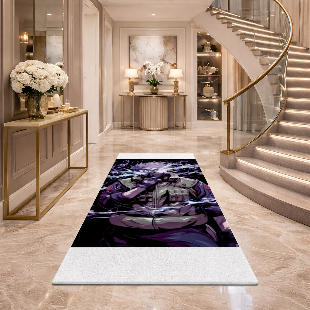 Kakashi Hatake  The Surge of Purple Lightning Hallway & Entryway Rug