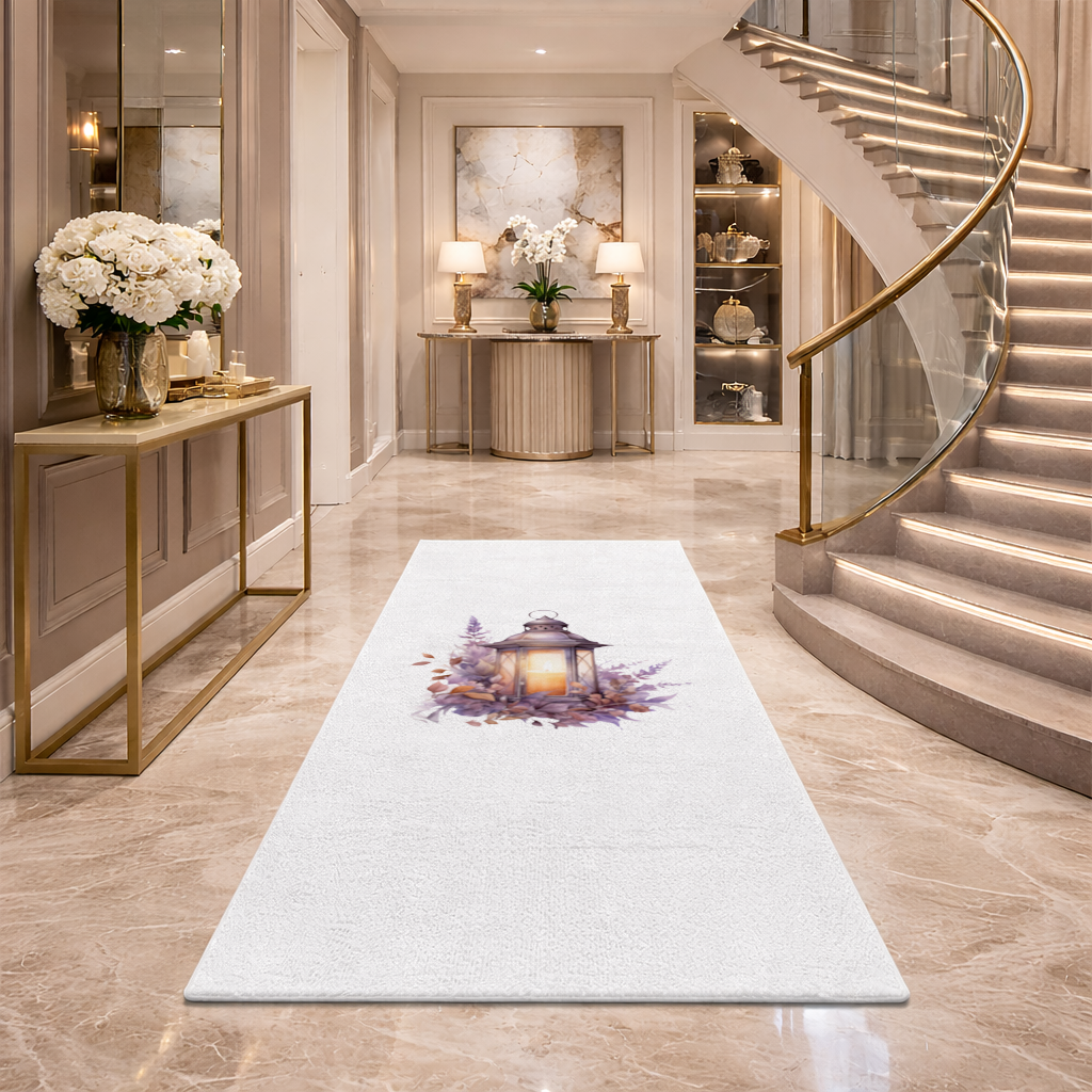 Cottagecore Lavender and Leaves Lantern 