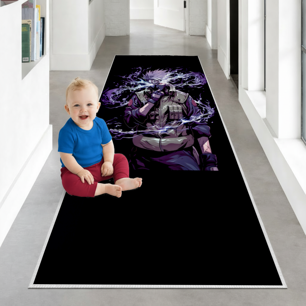 Kakashi Hatake  The Surge of Purple Lightning Hallway & Entryway Rug