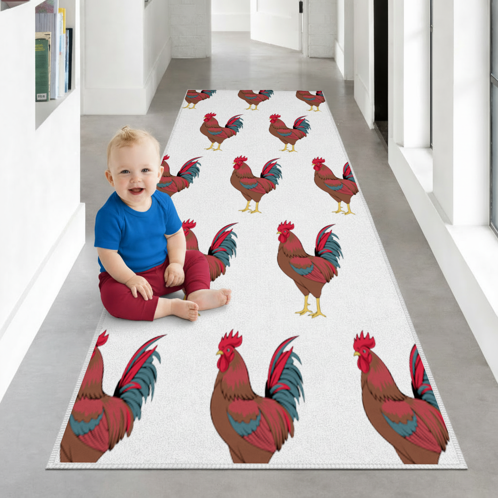 Wilson Lo Siento Retro Graphic Art Hallway & Entryway Rug