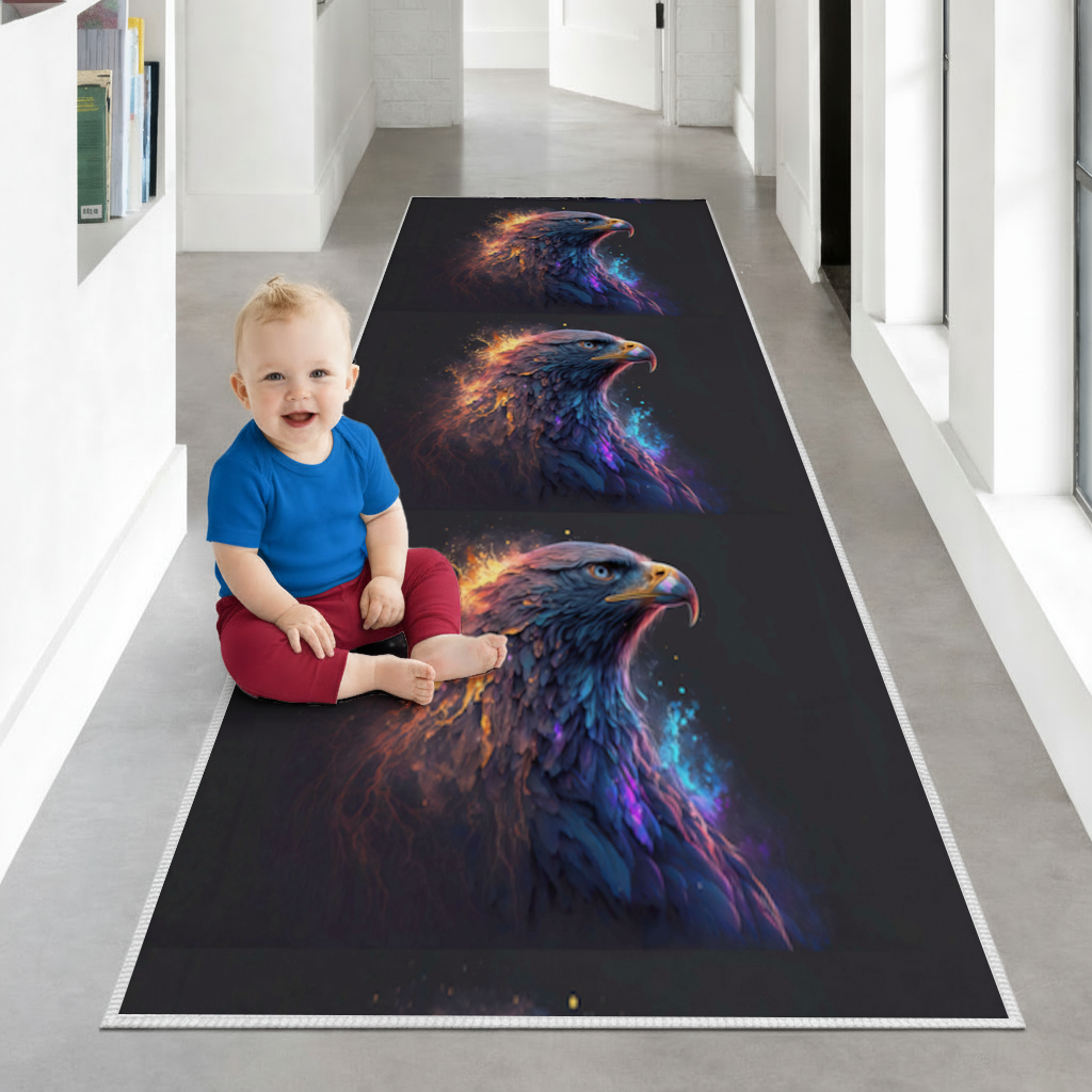 Eagle image  A symbol of strength and freedom. Hallway & Entryway Rug