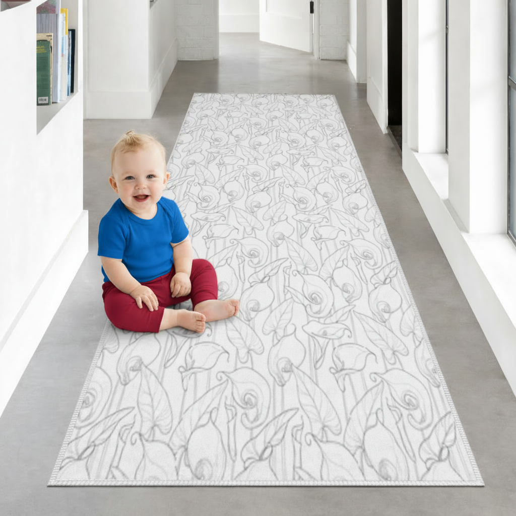 Calla Lily Sketch Hallway & Entryway Rug