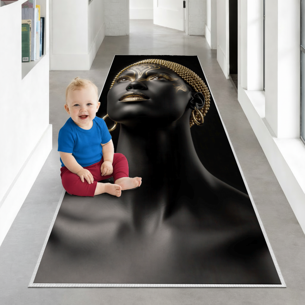 Gold Afrofuturistic Black Woman 