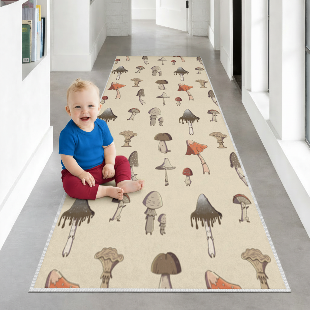 Sad Mushrooms Hallway & Entryway Rug