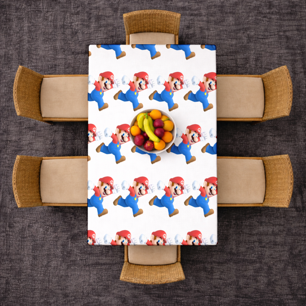 Retro Pixel Hero Design Rectangular Tablecloth