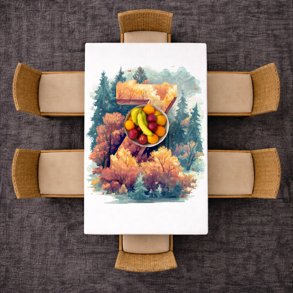 Autumn Leaf Forest Letter Z 