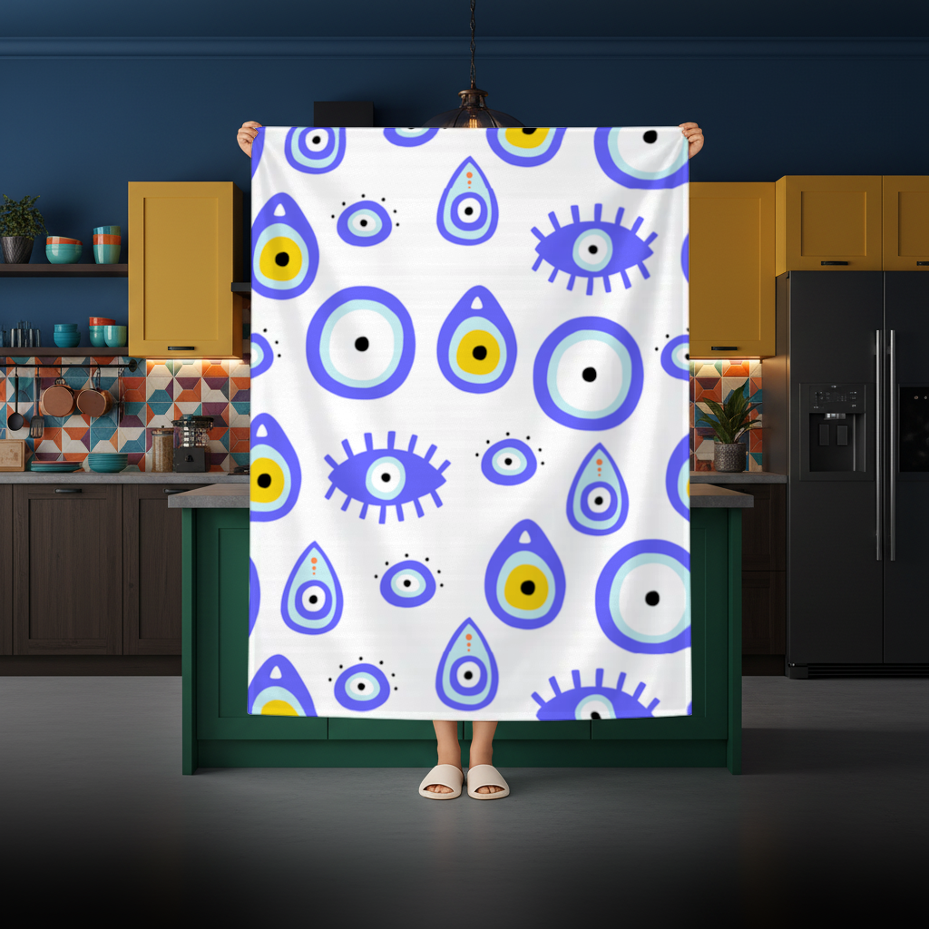 Evil Eye Pattern Rectangular Tablecloth